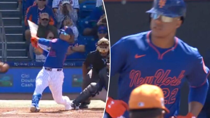 Juan Soto homers in first Mets spring training at-bat