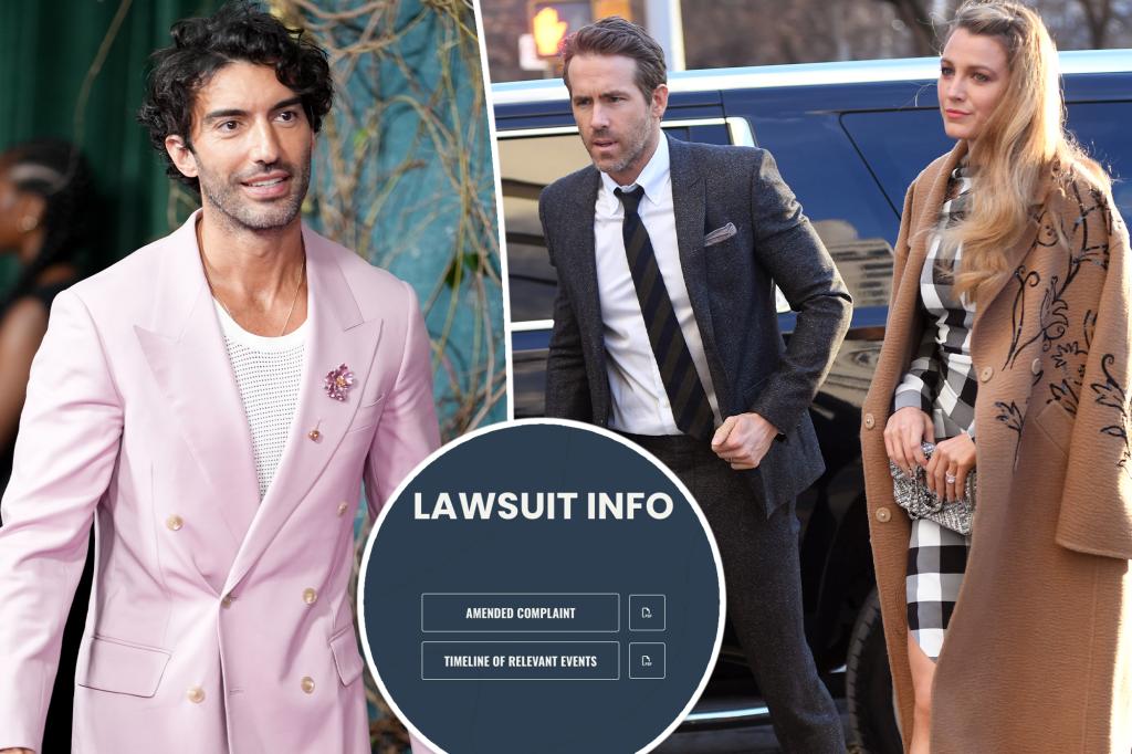 Justin Baldoni releases unseen texts from Ryan Reynolds, Blake Lively on new website