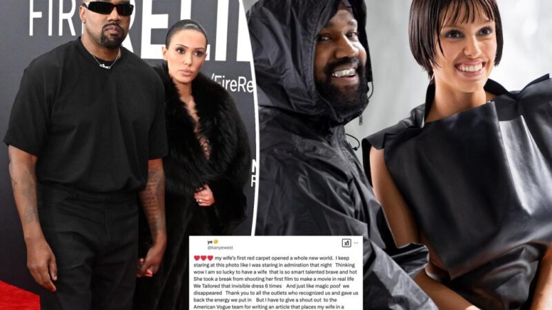 Kanye West praises ‘brave’ Bianca Censori’s ‘strength’ on Grammys 2025 red carpet