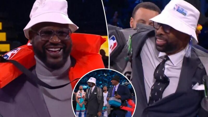 Kevin Hart bizarrely gives fishing gear to TNT broadcast crew