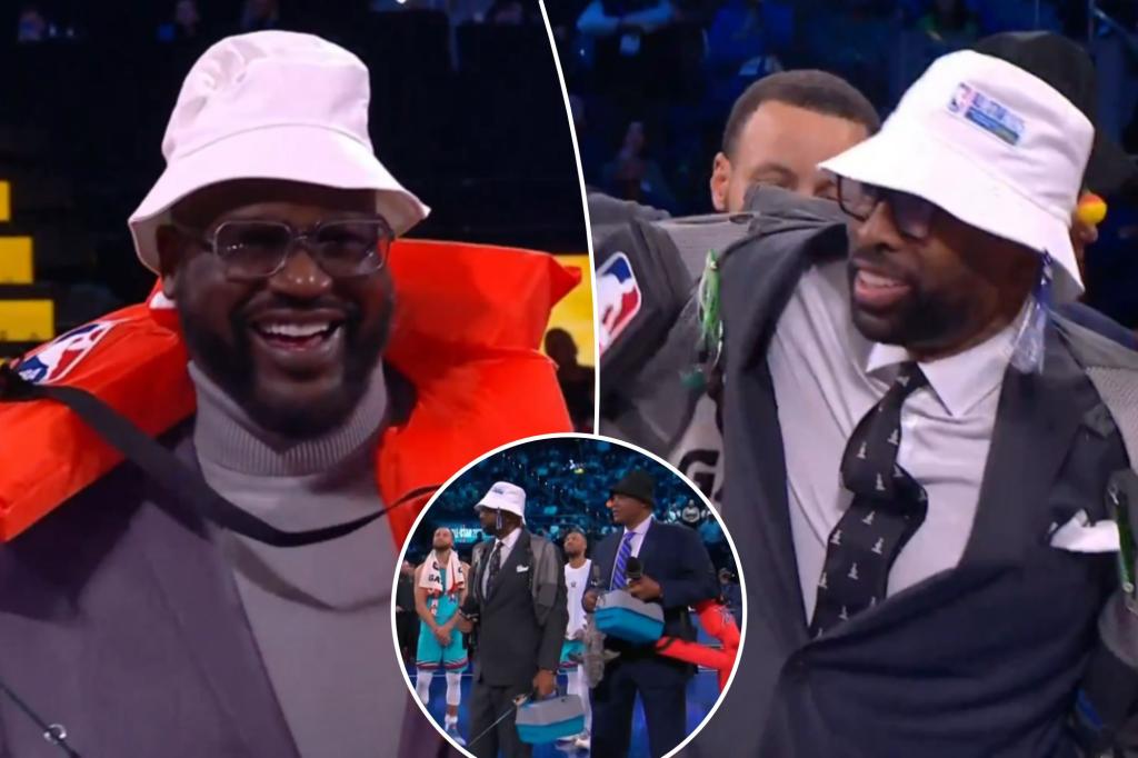 Kevin Hart bizarrely gives fishing gear to TNT broadcast crew