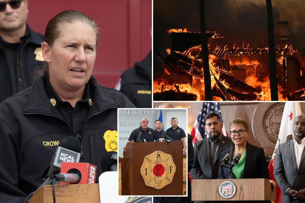 LA fire union blasts Mayor Karen Bass for axing chief Kristin Crowley over wildfire response: ‘Scapegoat’