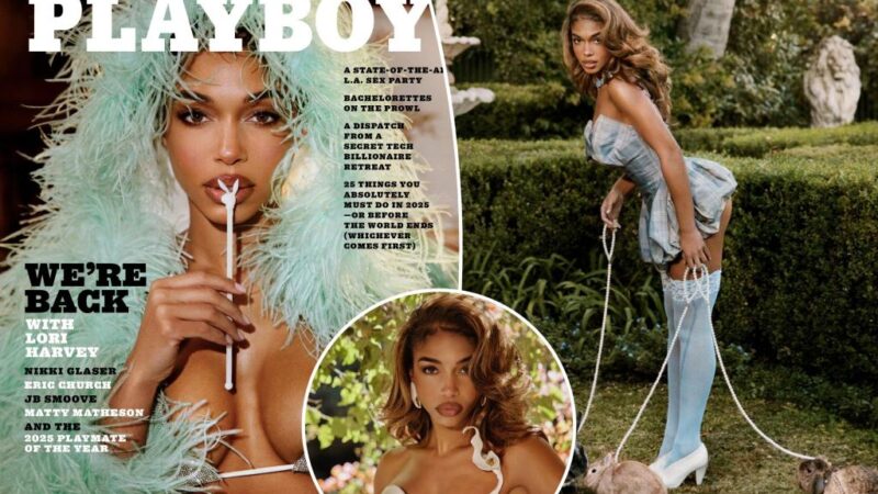 Lori Harvey covers Playboy’s first print issue in 5 years in glittering bikini