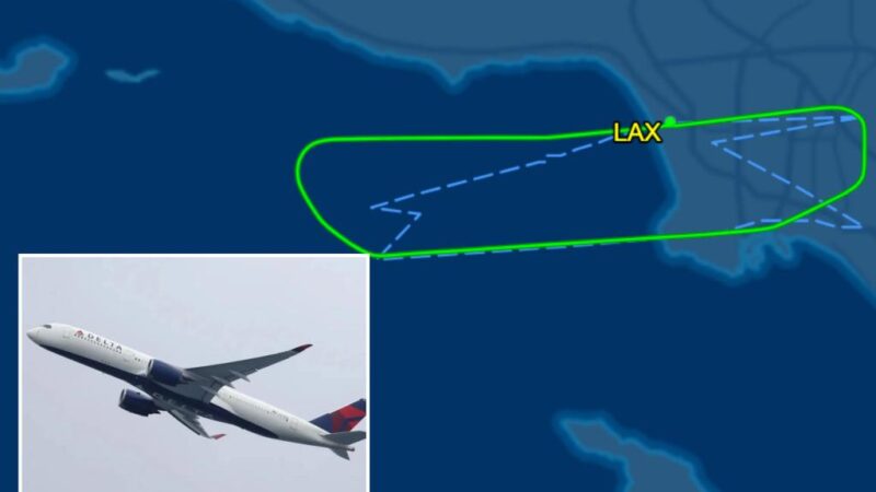 Los Angeles Delta flight emergency landing LAX bound for Sydney