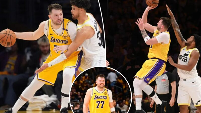 Luka Doncic scores 14 points, gets multiple standing ovations in Lakers debut