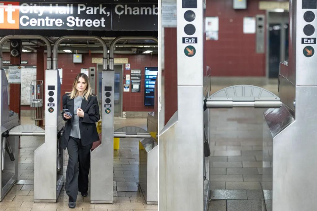 MTA installs new metal shields on turnstiles at NYC subway station