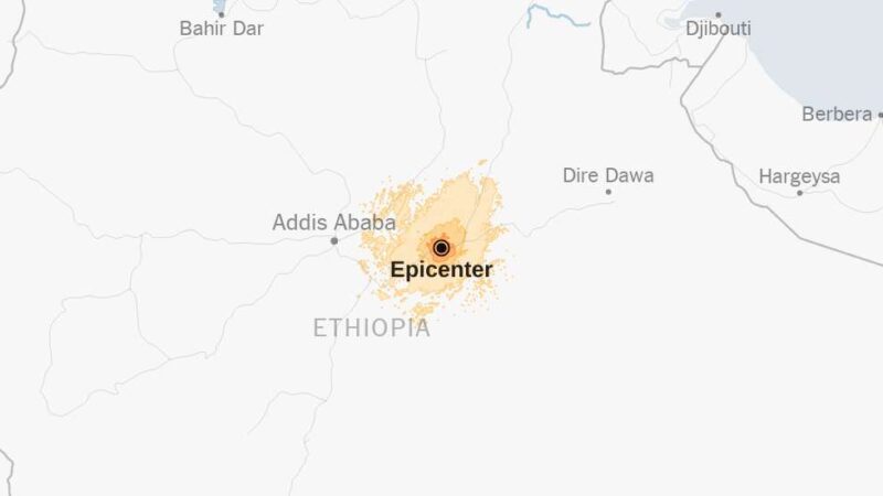 Map: 6.0-Magnitude Earthquake Strikes Ethiopia