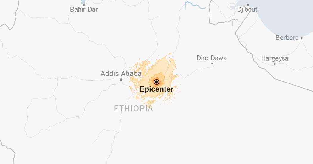 Map: 6.0-Magnitude Earthquake Strikes Ethiopia