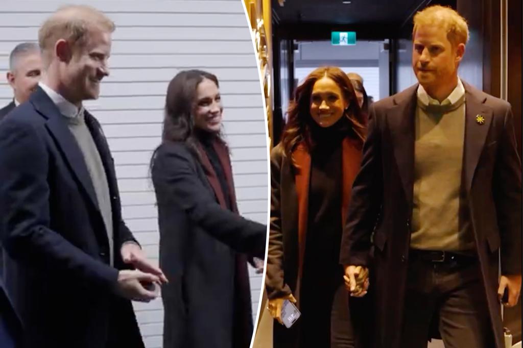 Meghan Markle and Prince Harry make surprise appearance at Vancouver NHL game