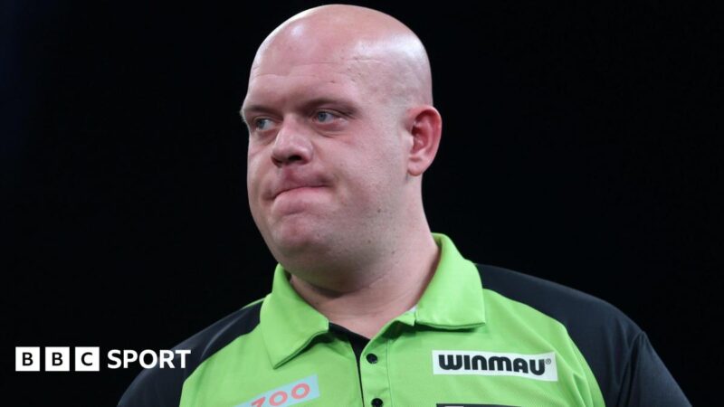 Michael van Gerwen: Three-time world champion suffers shock defeat by Irish amateur Michael Flynn in Players Championship