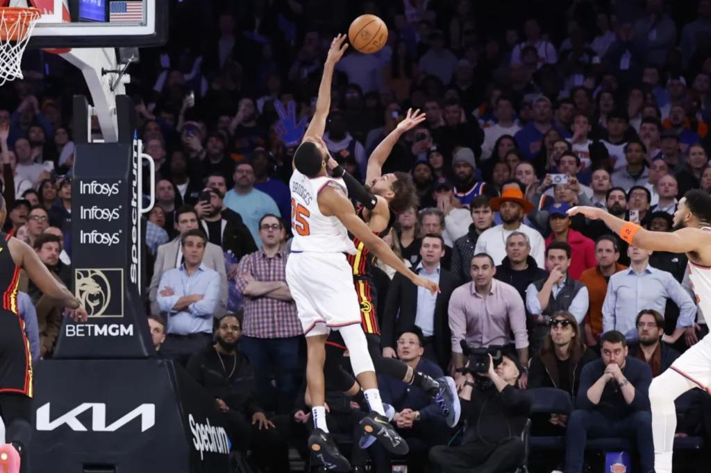 Mikal Bridges block on Trae Young in closing seconds secures Knicks’ win