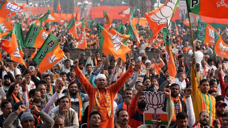 Modi’s BJP Leads in Elections in Delhi Region