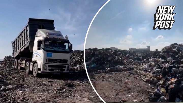 Mountains of trash lining the streets of Gaza creating ‘health hazard’ (Video)