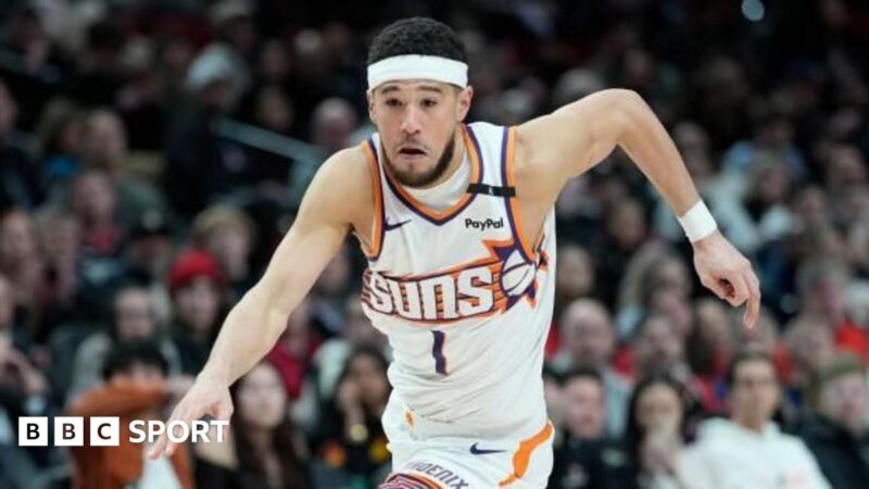 NBA: Devin Booker breaks Phoenix Suns scoring record in defeat to Portland