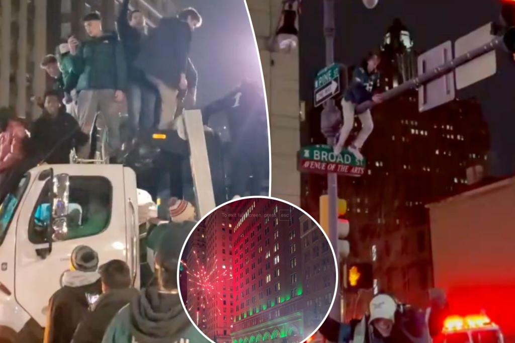 Philadelphia in chaos as Eagles fans celebrate Super Bowl 2025 win