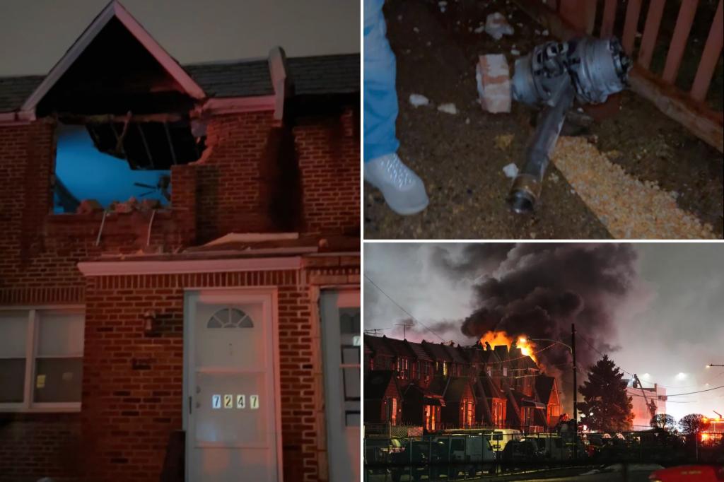 Philadelphia medical jet crash left huge hole in house, sounded like a bomb went off