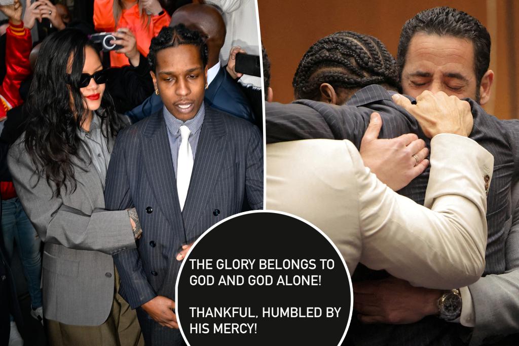 Rihanna breaks silence after boyfriend A$AP Rocky’s assault trial verdict