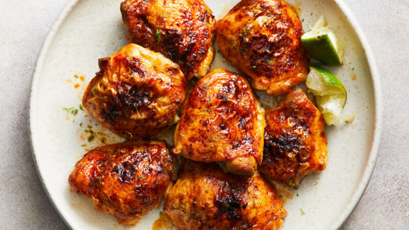 Roasted Chicken Thighs With Hot Honey and Lime: Dinner in No Time