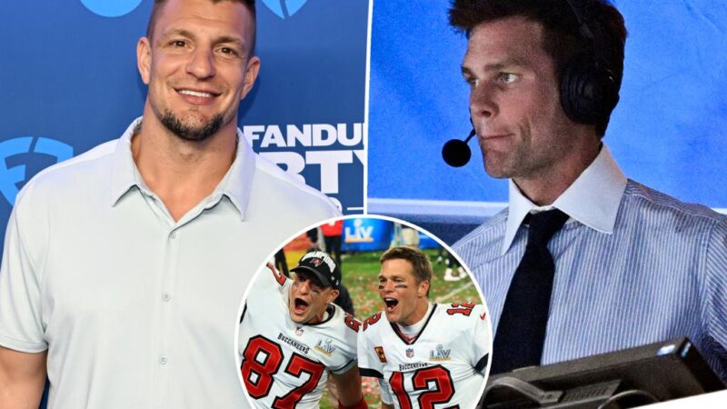 Rob Gronkowski reveals how pal Tom Brady is feeling about calling his first Super Bowl