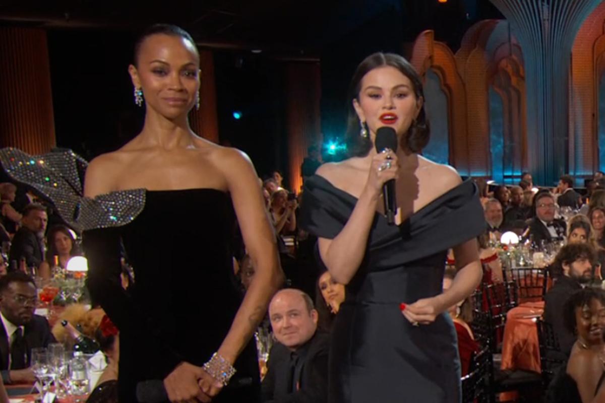 Selena Gomez And Zoe Saldana Promote ‘Emilia Pérez’ Without Disgraced Co-Star Karla Sofía Gascón At SAG Awards