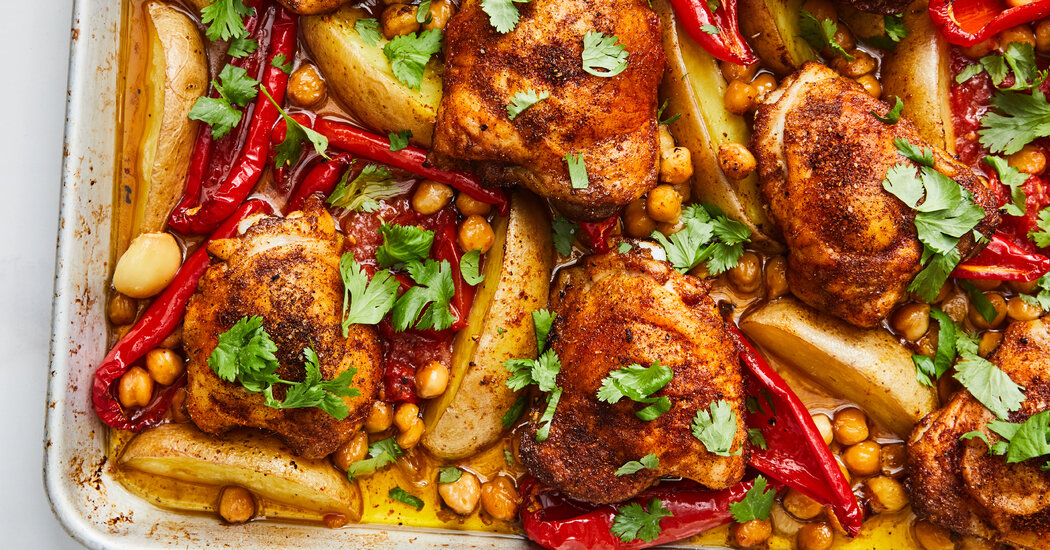 Sheet-Pan Chicken, but Make It Ottolenghi