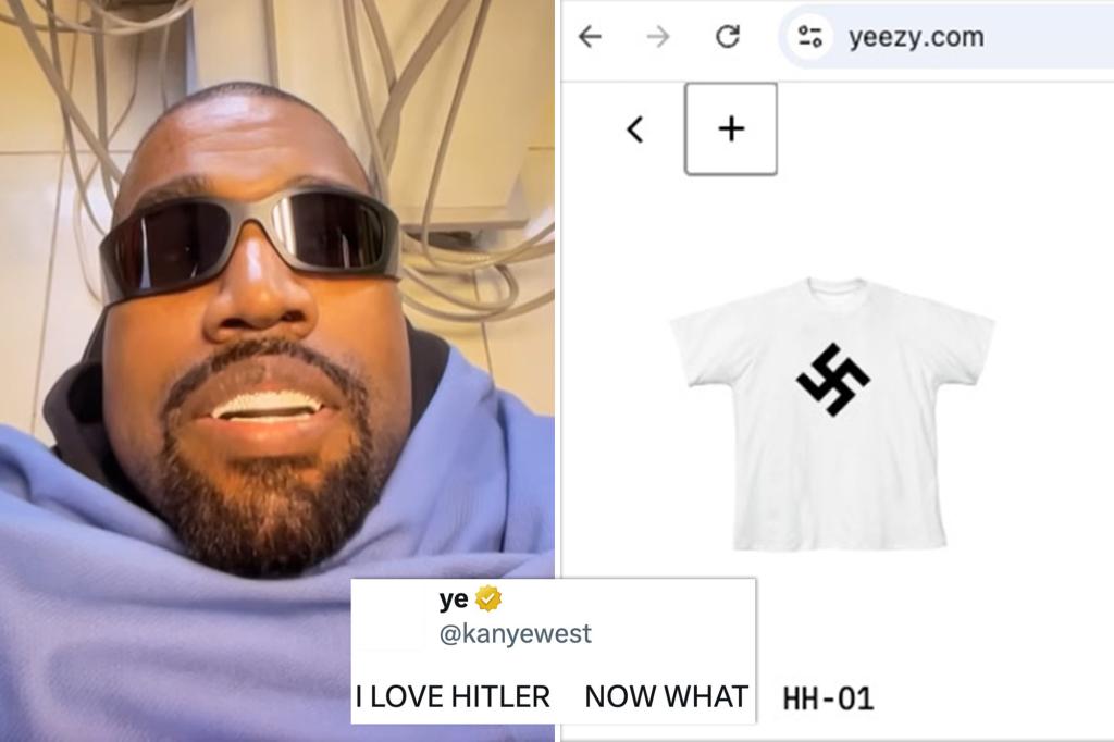 Shopify deletes Kanye West’s Yeezy store selling swastika T-shirt