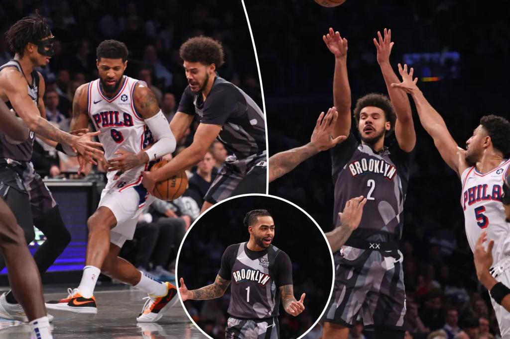 Suddenly surging Nets clip 76ers and move closer to play-in spot