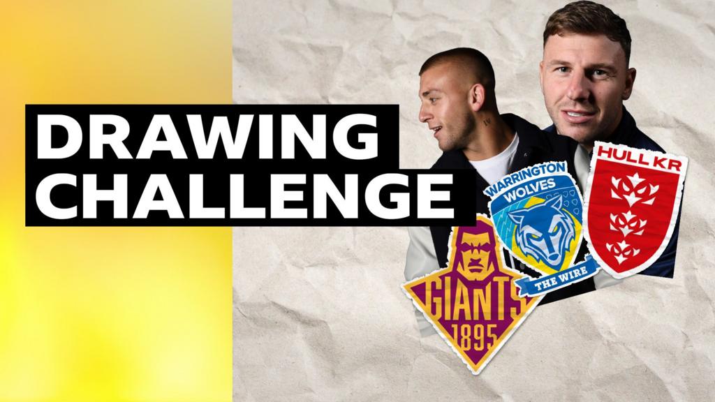 Super League: Rugby league players take on club crest challenge