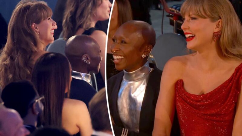 Taylor Swift, Cynthia Erivo share seat in Grammys 2025 crowd