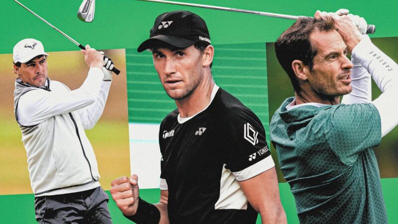 Tennis players, from Rafael Nadal to Casper Ruud, love golf. How good are their swings?