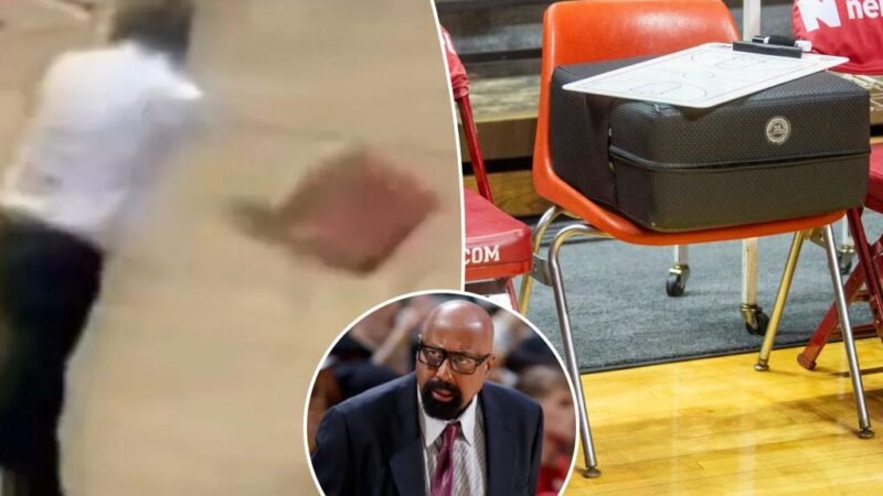 The chair Bob Knight threw has been found — Mike Woodson is sitting in it