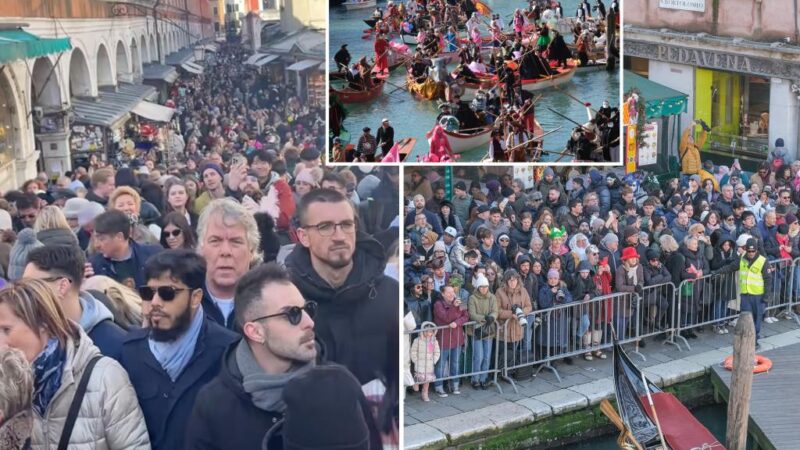 Thousands of tourists squeeze down Venice streets ahead of controversial entry fee: ‘Fight for survival’