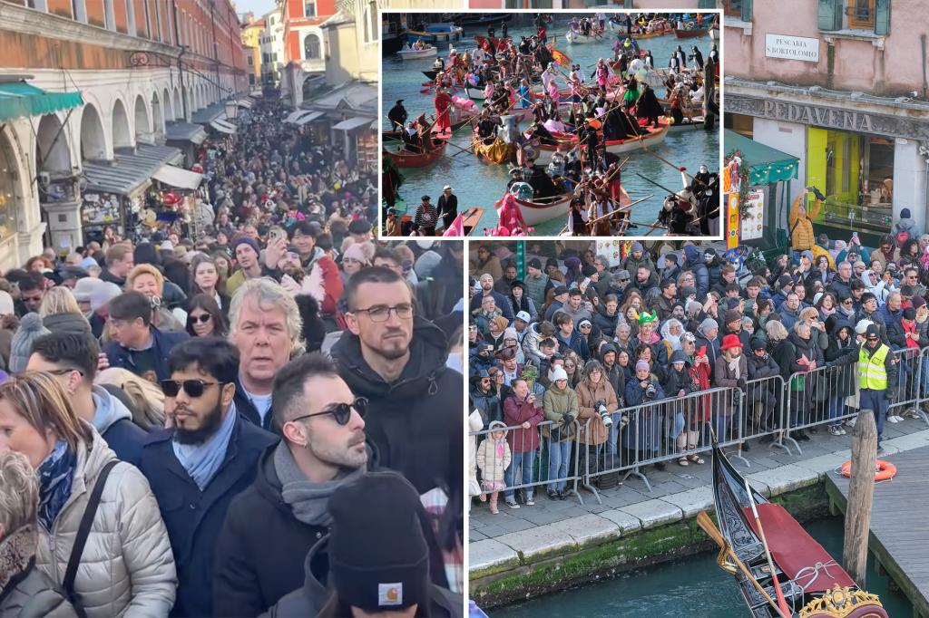 Thousands of tourists squeeze down Venice streets ahead of controversial entry fee: ‘Fight for survival’