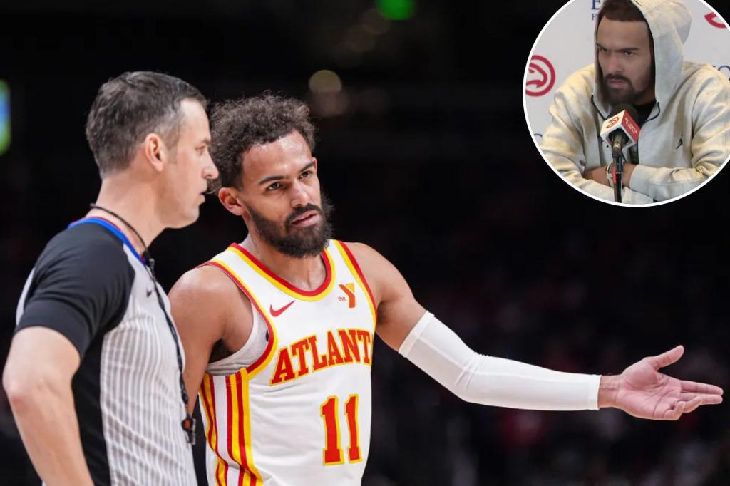 Trae Young’s referee frustration boils over after Hawks loss: ‘Take s–t personal’