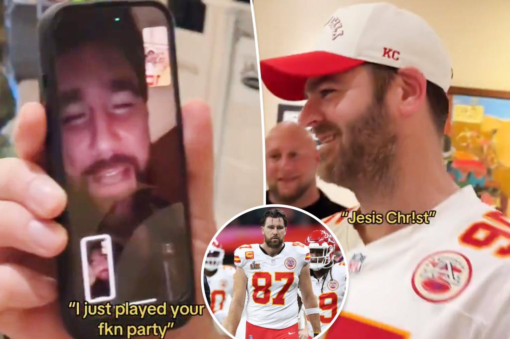 Travis Kelce gives glimpse of post-Super Bowl 2025 outing via FaceTime