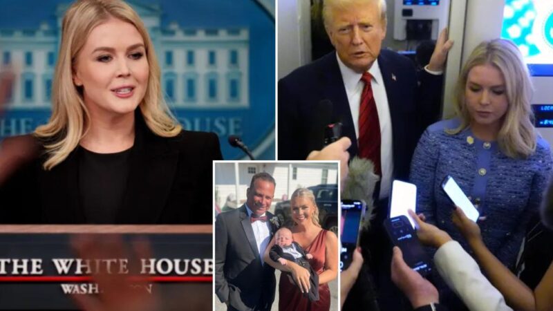 Trump’s White House press secretary Karoline Leavitt began juggling job duties, and motherhood, just days after giving birth