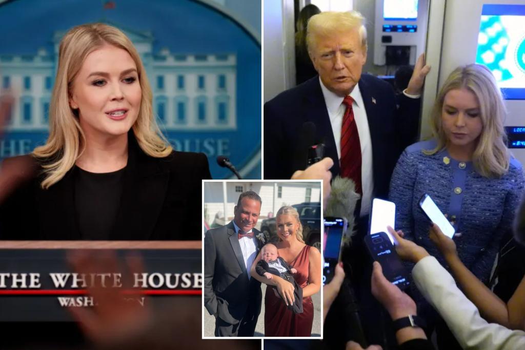 Trump’s White House press secretary Karoline Leavitt began juggling job duties, and motherhood, just days after giving birth