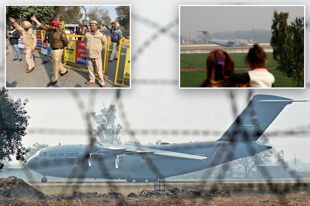 US military plane lands in India carrying illegal migrants