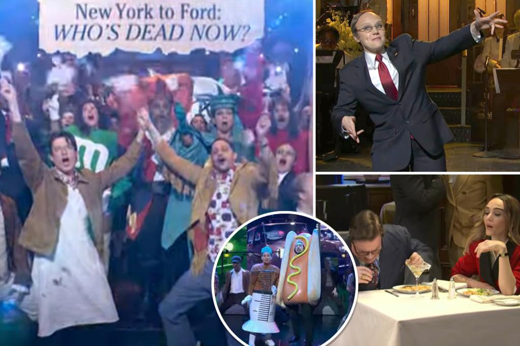 ‘SNL 50’ travels through 5 decades of NYC’s trials and tribulations in musical skit featuring parodies of 4 mayors