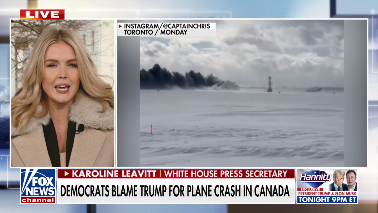 WH press secretary shreds Sen. Schumer for blaming Trump for Canada plane crash