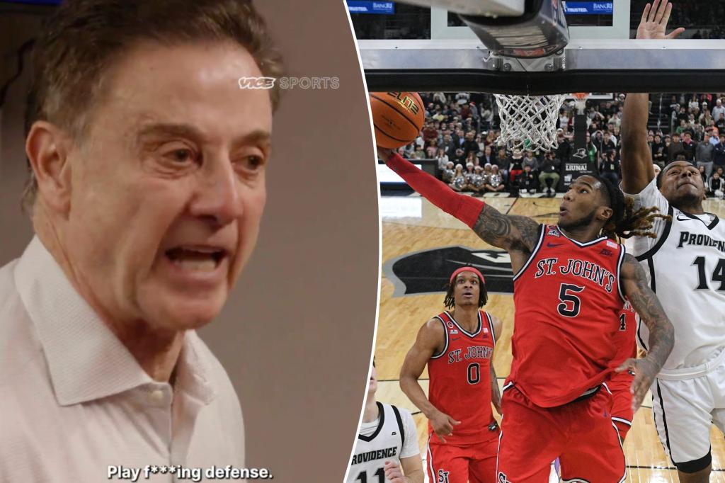 Watch Rick Pitino’s viral halftime speech ahead of furious St. John’s comeback