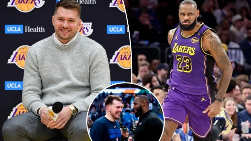 What LeBron James told Luka Doncic after shocking Lakers trade