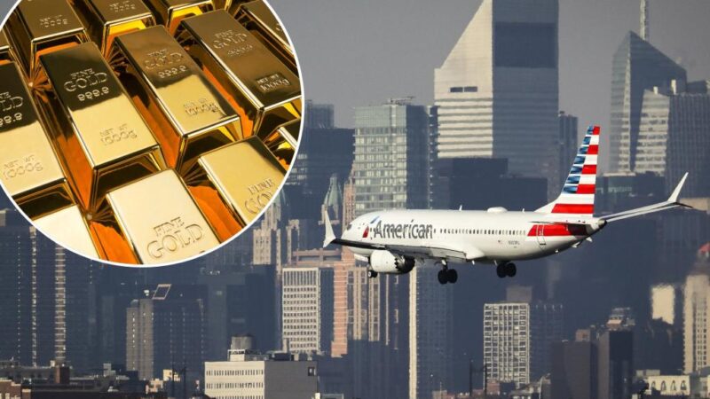 Why banks are flying gold bars on commercial flights from London to NYC