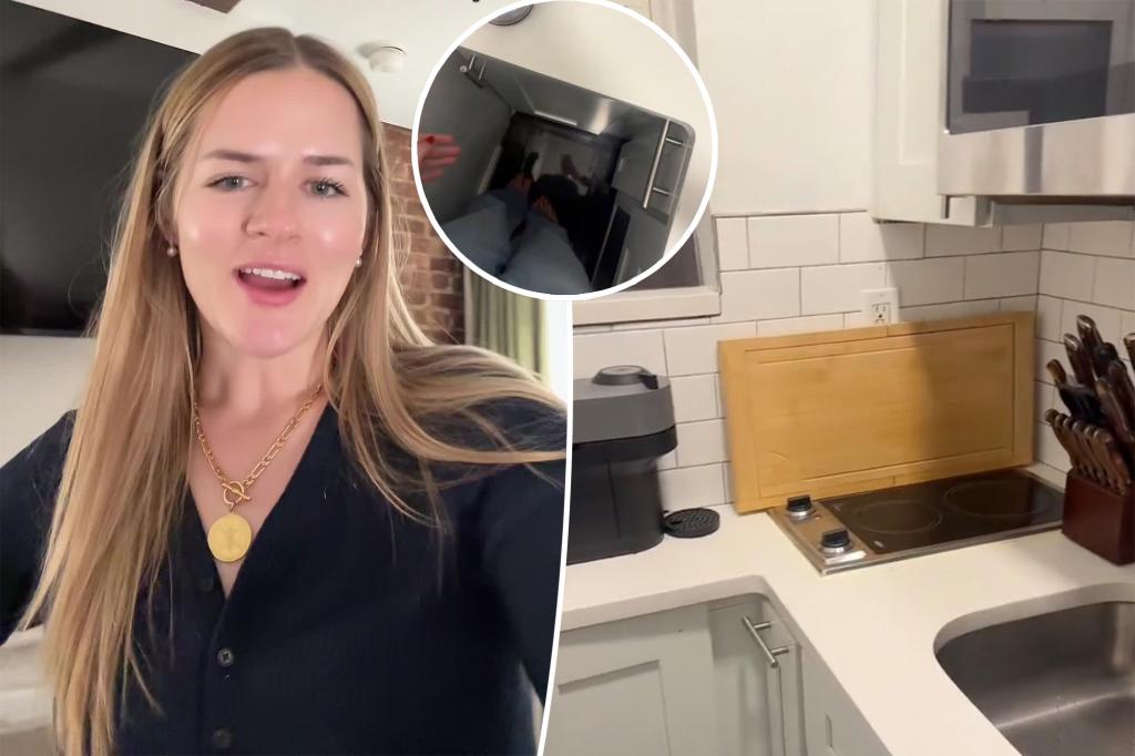 Woman pays $3,200 a month for studio apartment with no oven