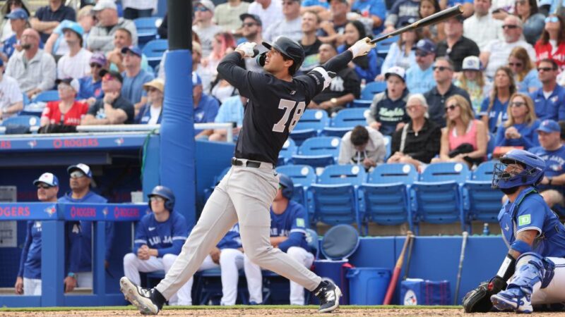 Yankees’ Spencer Jones blasts home run in his first spring training game