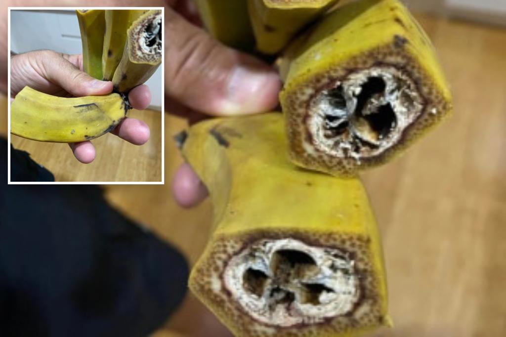 Mom horrified by foul discovery inside normal-looking banana