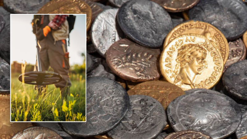 Unusual mix of Roman, British coins dating back to Biblical times found by hobbyists