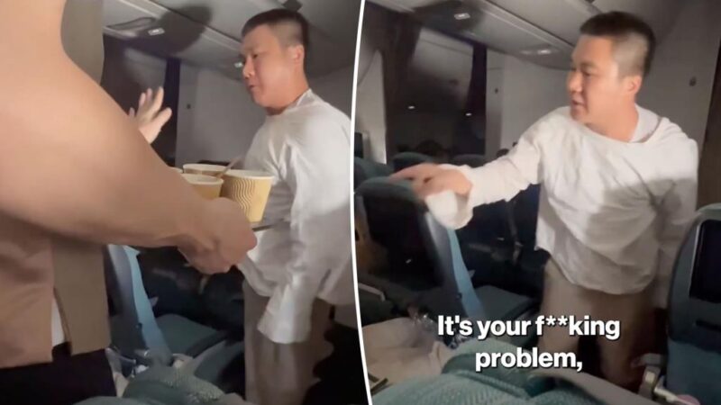 Furious passenger screams at another flyer in wild seat-rage video: ‘It’s your f–king problem!’