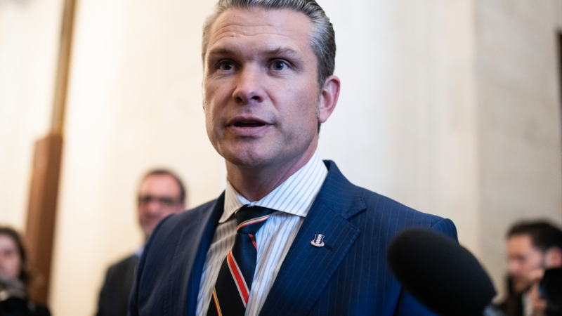 U.S. Defense Secretary Hegseth addresses media in Germany