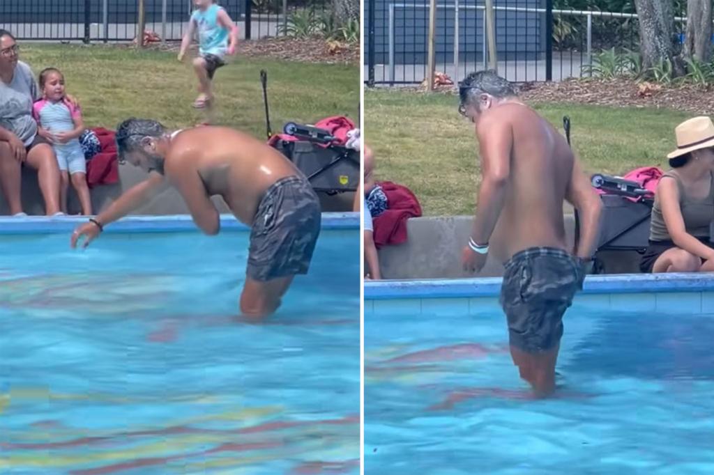 Creep caught in ‘disgusting’ act in pool — with kids close